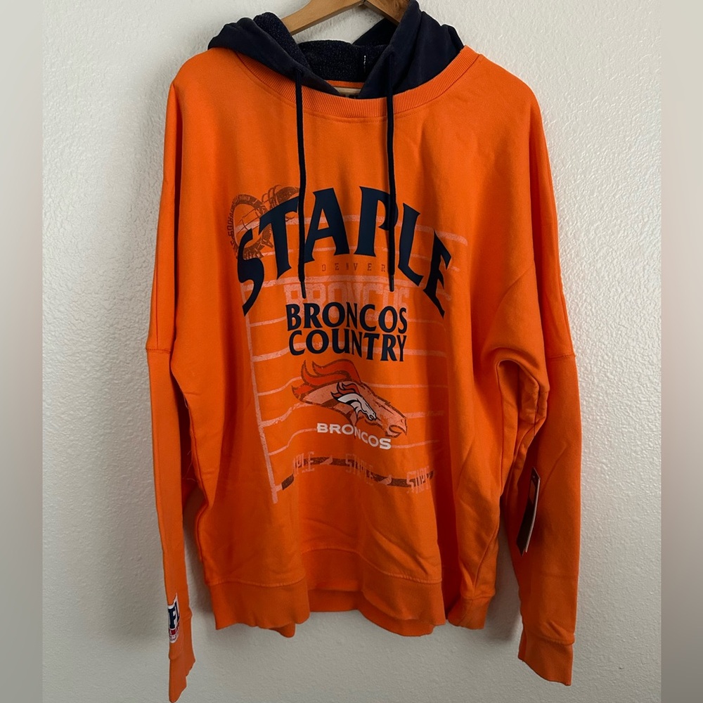 Denver Broncos NFL Broncos Country Jeff Staple Fleece Hoodie Bo Nix Men Size XL